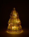 Christmas Shop LED Plaid Frosted Glass Tree D&eacute;cor product photo View 03 S