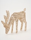 Christmas Shop Gold Sequin Deer, Bending product photo View 02 S