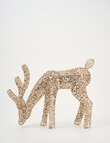 Christmas Shop Gold Sequin Deer, Bending product photo View 03 S