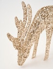 Christmas Shop Gold Sequin Deer, Bending product photo View 04 S