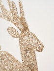 Christmas Shop Gold Sequin Deer, Tall product photo View 04 S
