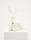 Christmas Shop Ceramic Deer, Sitting product photo