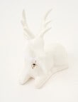Christmas Shop Ceramic Deer, Sitting product photo View 02 S