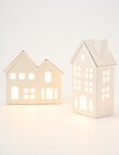 Christmas Shop LED Ceramic Star House, Wide product photo View 05 S