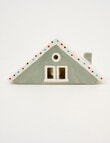 Christmas Shop LED A Frame House, Wide, Green product photo View 02 S