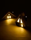 Christmas Shop LED A Frame House, Wide, Green product photo View 06 S