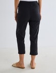 Ella J Bengaline Classic Crop Pant, Black product photo View 02 S