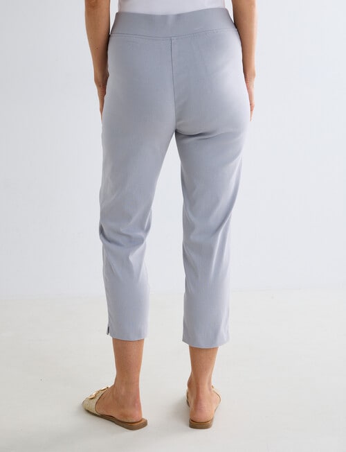 Ella J Bengaline Classic Crop Pant, Stone product photo View 02 L