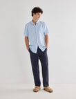 Gasoline Stripe Linen Shirt, Light Blue product photo View 07 S