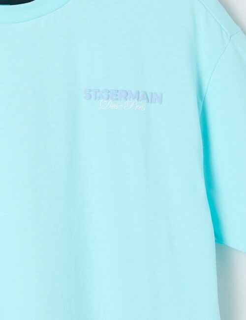 No Issue Germain Box Fit Short Sleeve Tee, Sea product photo View 02 L
