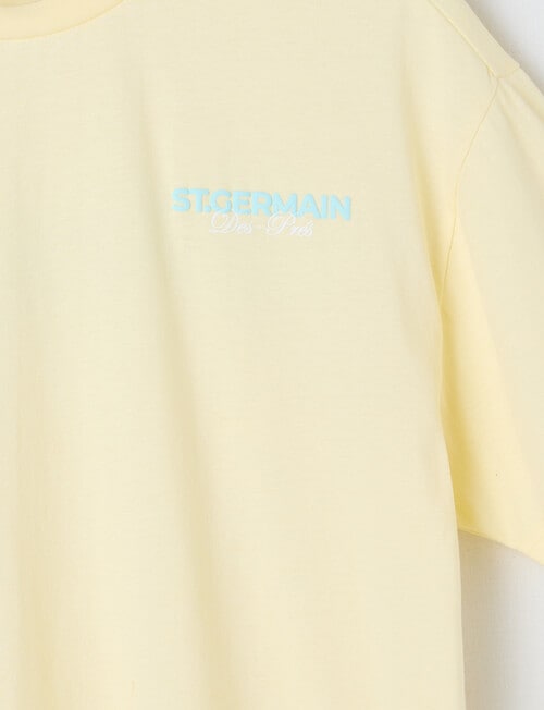 No Issue Germain Box Fit Short Sleeve Tee, Lemon product photo View 02 L