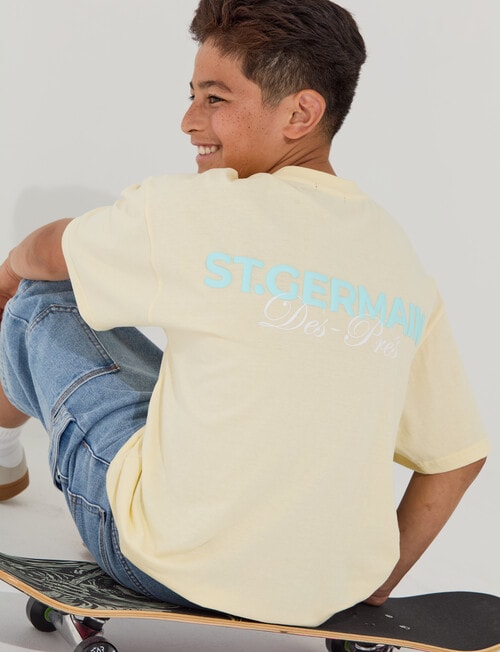 No Issue Germain Box Fit Short Sleeve Tee, Lemon product photo View 04 L