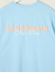 No Issue St Germain Box Fit Short Sleeve Tee, Blue product photo View 02 S