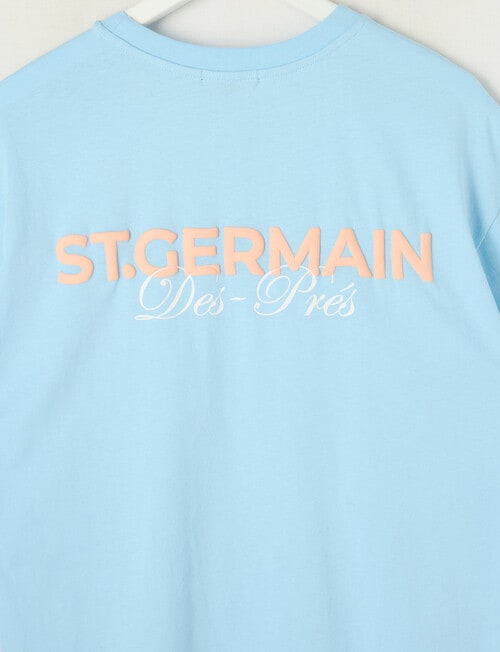 No Issue St Germain Box Fit Short Sleeve Tee, Blue product photo View 02 L