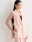 State of play Lloyd Sleeveless Lyocell Blend Blazer, Rose Quartz product photo
