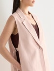 State of play Lloyd Sleeveless Lyocell Blend Blazer, Rose Quartz product photo View 04 S