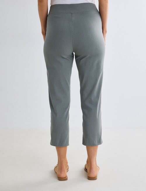 Ella J Bengaline Classic Crop Pant, Sage product photo View 03 L