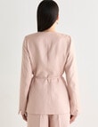 State of play Arcadia Collarless Lyocell Blend Blazer, Rose Quartz product photo View 02 S