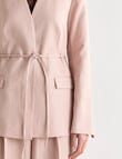 State of play Arcadia Collarless Lyocell Blend Blazer, Rose Quartz product photo View 04 S
