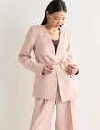 State of play Arcadia Collarless Lyocell Blend Blazer, Rose Quartz product photo View 06 S