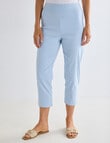 Ella J Bengaline Classic Crop Pant, Pale Blue product photo