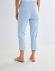 Ella J Bengaline Classic Crop Pant, Pale Blue product photo View 02 S