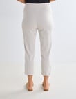 Ella J Bengaline Classic Crop Pant, Bone product photo View 02 S