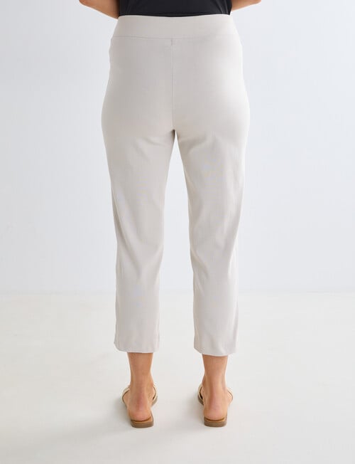Ella J Bengaline Classic Crop Pant, Bone product photo View 02 L
