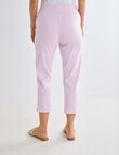 Ella J Bengaline Classic Crop Pant, Pale Pink product photo View 02 S