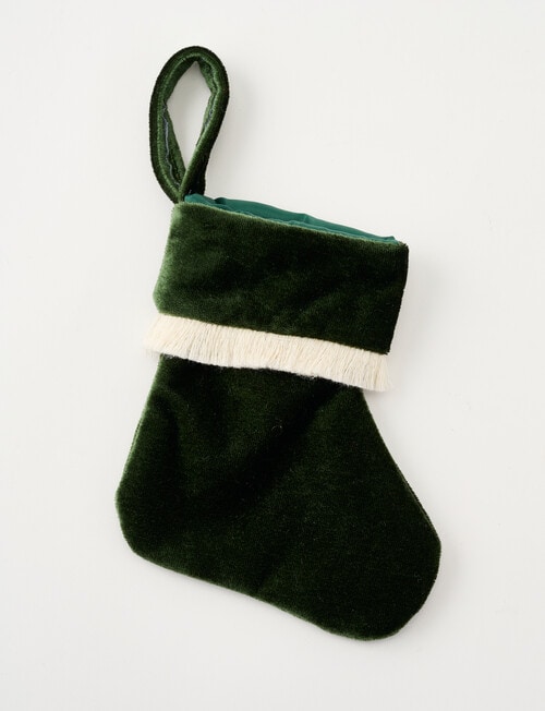 Christmas Shop DE Velvet Mini Stocking, Forest product photo