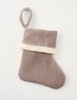 Christmas Shop DE Velvet Mini Stocking, Ice product photo