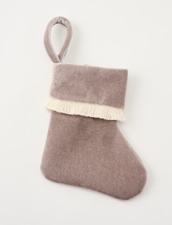 Christmas Shop DE Velvet Mini Stocking, Ice product photo