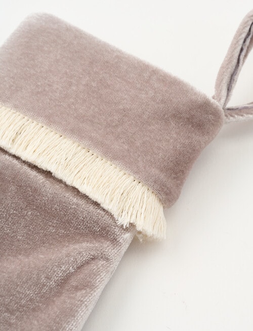 Christmas Shop DE Velvet Mini Stocking, Ice product photo View 02 L