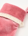 Christmas Shop DE Velvet Mini Stocking, Blush product photo View 02 S