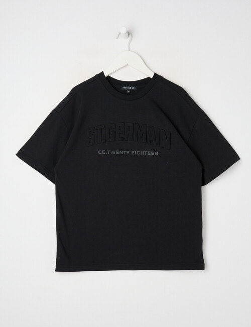 No Issue St Germain Deboss Box Fit Short Sleeve Tee, Black product photo