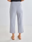 Ella J Bengaline Wide Leg Crop Pant, Stone product photo View 02 S