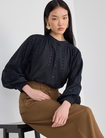 State of play Kosmos Blouse, Midnight product photo