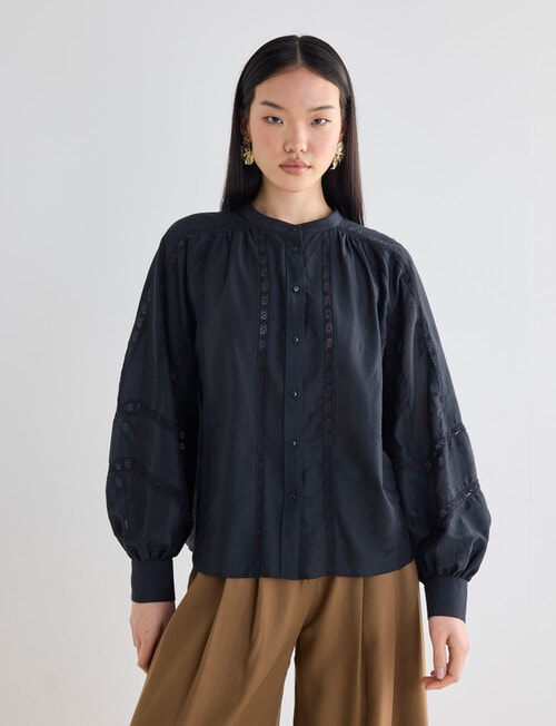 State of play Kosmos Blouse, Midnight product photo View 04 L