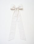 Christmas Shop Large Decorative Bow, Snow product photo