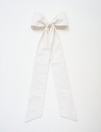 Christmas Shop Large Decorative Bow, Snow product photo