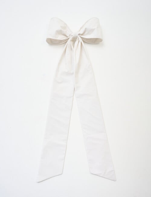 Christmas Shop Large Decorative Bow, Snow product photo