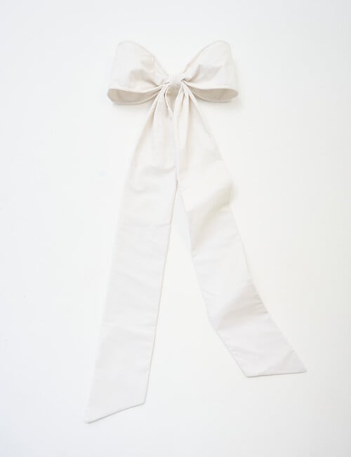 Christmas Shop Large Decorative Bow, Snow product photo View 02 L