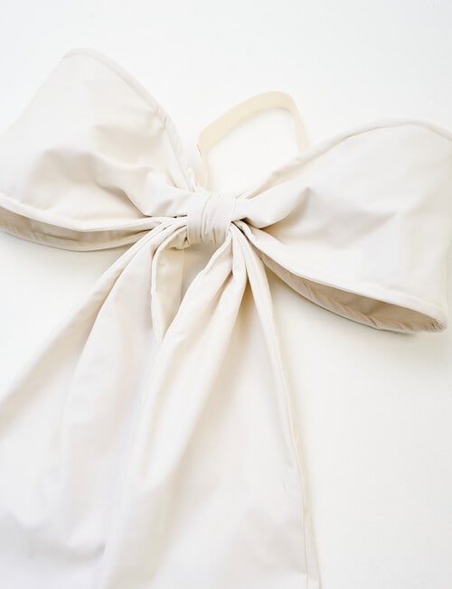 Christmas Shop Large Decorative Bow, Snow product photo View 03 L