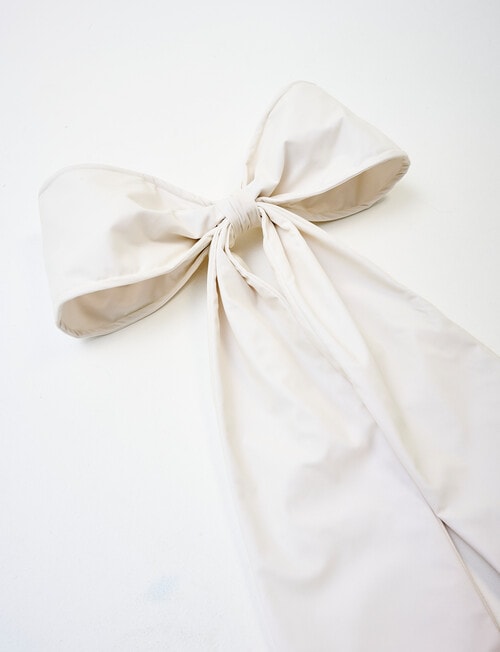 Christmas Shop Large Decorative Bow, Snow product photo View 04 L
