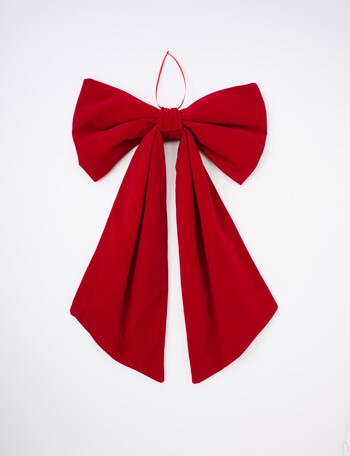 Christmas Shop Medium Decorative Bow, Ruby product photo