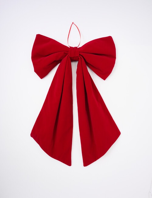 Christmas Shop Medium Decorative Bow, Ruby product photo