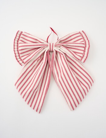 Christmas Shop Medium Decorative Bow, Striped product photo