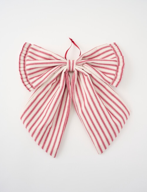 Christmas Shop Medium Decorative Bow, Striped product photo