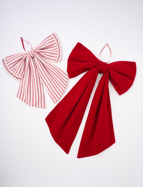 Christmas Shop Medium Decorative Bow, Striped product photo View 04 L