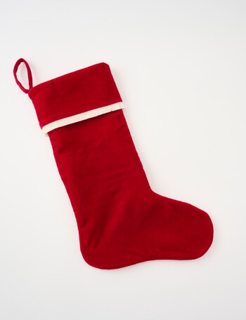 Christmas Shop Ruby Velvet Stocking product photo